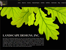 Tablet Screenshot of landscapedesignsinc.com